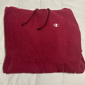 Champion reverse weave hoodie- Maroon